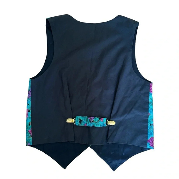 Designed BY Too Cute! Vintage Vest Grape Wines Design V-neck Sleeveless M - Picture 2 of 7